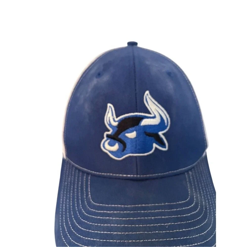 Vintage Richardson Bulls Logo Cap Blue One Size Adjustable Hat‎